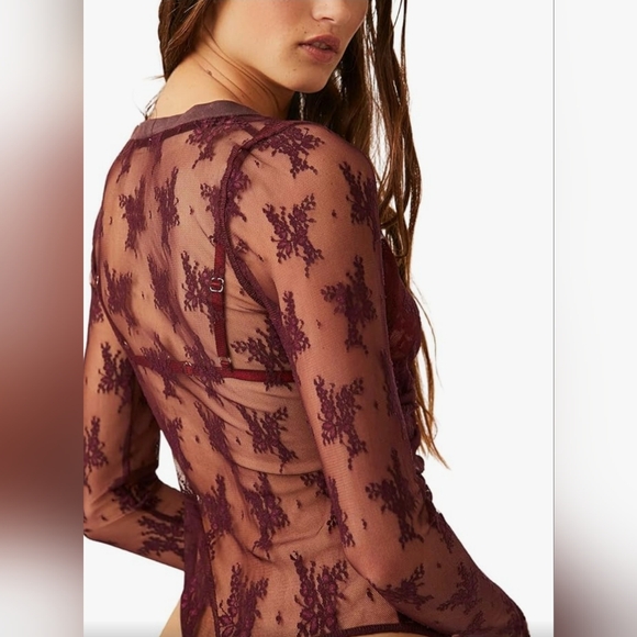 Free People Intimately Free People Light Year Thong Bodysuit Womens Medium - Picture 2 of 8